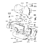 Diagram for 1999 Hyundai Sonata Armrest - 89900-38500-GBN