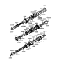 Diagram for Hyundai Sonata Synchronizer Ring - 43374-39000