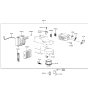 Diagram for Hyundai Sonata Evaporator - 97601-38000