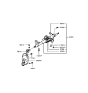 Diagram for 1999 Hyundai Sonata Steering Column - 56310-38000