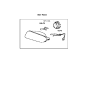 Diagram for 2001 Hyundai Sonata Fog Light - 92201-38000