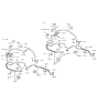 Diagram for 2001 Hyundai Sonata Power Steering Hose - 57581-38000