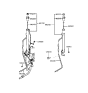 Diagram for 1998 Hyundai Sonata Antenna - 96250-38000