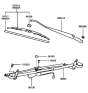 Diagram for 1999 Hyundai Sonata Wiper Motor - 98110-38100