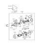 Diagram for 2000 Hyundai Sonata Starter Motor - 36100-37110