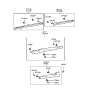 Diagram for 1999 Hyundai Sonata Door Moldings - 87722-38000