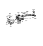 Diagram for 1999 Hyundai Sonata Air Filter - 28113-37101