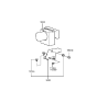 Diagram for 2001 Hyundai Sonata ABS Control Module - 58920-38000