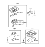 Diagram for 2001 Hyundai Sonata Dome Light - 92820-38000-SR