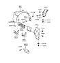 Diagram for 1999 Hyundai Sonata Wheelhouse - 86812-38000