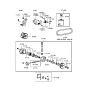 Diagram for 1999 Hyundai Sonata Power Steering Pump - 57100-38011