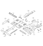 Diagram for 2003 Hyundai XG350 Floor Pan - 65111-38100