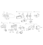 Diagram for 1998 Hyundai Sonata Mirror Switch - 93574-38000