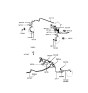 Diagram for Hyundai XG300 Brake Line - 58744-3D000