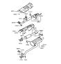 Diagram for Hyundai Sonata Muffler Hanger Straps - 28776-38010