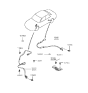 Diagram for 2000 Hyundai Sonata ABS Sensor - 95680-38000