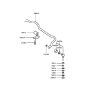 Diagram for 2000 Hyundai Sonata Sway Bar Link - 54830-38100