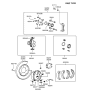 Diagram for 2000 Hyundai Sonata Brake Shoe - 58350-38A10