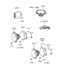 Diagram for 1998 Hyundai Sonata Car Speakers - 96360-38100