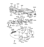 Diagram for 2001 Hyundai Sonata Dash Panels - 84120-38000