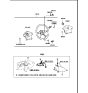 Diagram for 2001 Hyundai Sonata Steering Wheel - 56120-38500-LT