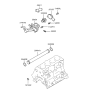 Diagram for 1999 Hyundai Sonata Thermostat - 25500-35530