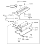 Diagram for 1998 Hyundai Sonata Oil Filler Cap - 26510-37100