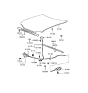 Diagram for 1999 Hyundai Sonata Weather Strip - 86430-38000