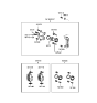 Diagram for 2001 Hyundai Sonata Brake Pad Set - 58101-38A50