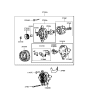 Diagram for 2000 Hyundai Sonata Alternator - 37300-37250
