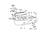 Diagram for 2001 Hyundai Sonata Bumper - 86610-38010