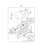 Diagram for 2000 Hyundai Sonata Automatic Transmission Overhaul Kit - 45010-39A01