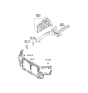 Diagram for 2007 Hyundai Sonata Radiator Support - 64101-0A000