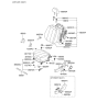 Diagram for 2005 Hyundai Sonata Seat Cover - 88160-0A000-FZN