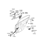 Diagram for 2006 Hyundai Sonata Tailgate Lock Actuator Motor - 81410-3K000