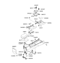 Diagram for 2006 Hyundai Sonata Cup Holder - 84620-3K500-QS