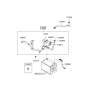 Diagram for Hyundai Sonata Battery Cable - 91850-3K020