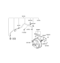 Diagram for 2007 Hyundai Sonata Brake Booster Vacuum Hose - 59130-3K000