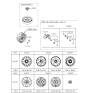 Diagram for 2005 Hyundai Sonata Wheel Cover - 09500-3K210