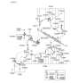 Diagram for 2009 Hyundai Sonata Power Steering Hose - 57510-3K000