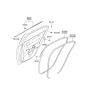 Diagram for 2010 Hyundai Sonata Door Seal - 83210-3K000