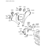 Diagram for Hyundai Santa Fe Timing Chain Guide - 24810-3C200