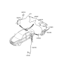 Diagram for 2005 Hyundai Sonata Antenna - 96250-0A000-R2