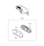 Diagram for 2006 Hyundai Sonata Instrument Cluster - 94001-0A190