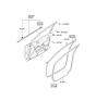 Diagram for Hyundai Sonata Door Seal - 82110-3K000-CH