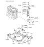 Diagram for 2006 Hyundai Sonata Engine Mount - 21670-25001