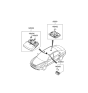 Diagram for 2006 Hyundai Sonata Dome Light - 92800-3K000-QD