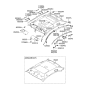 Diagram for 2007 Hyundai Sonata Sun Visor - 85201-0A250-QS