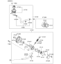 Diagram for Hyundai Sonata Power Steering Pump - 57100-3K100