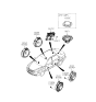 Diagram for 2007 Hyundai Sonata Car Speakers - 96380-0A100